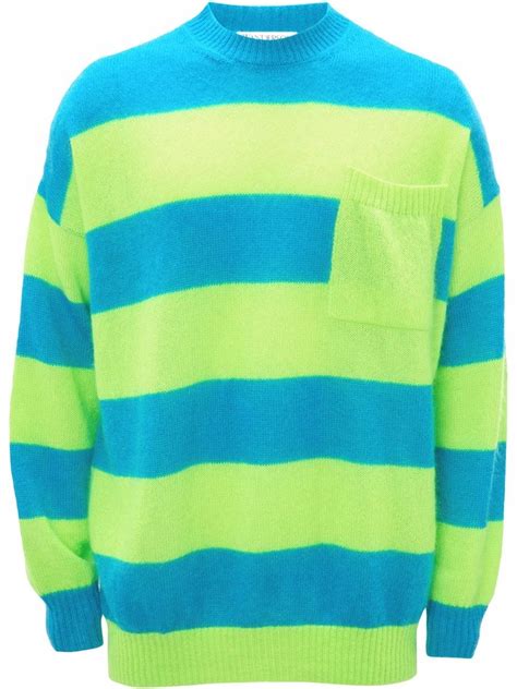 Jw Anderson Striped Crew Neck Jumper Farfetch