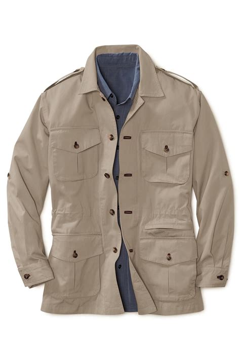 Bush Poplin Safari Jacket | Territory Ahead | Veste saharienne homme ...
