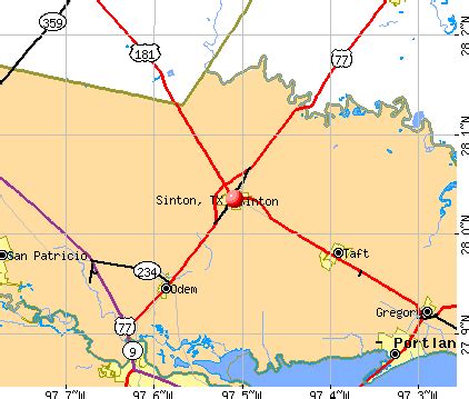 Sinton Texas Map | Business Ideas 2013