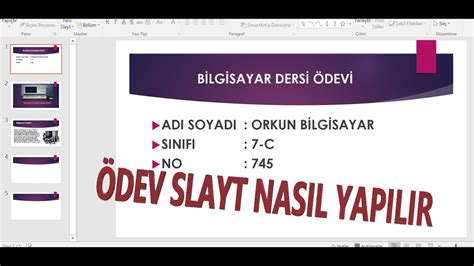 Slayt Nas L Yap L R Bilgisayarda Basit Ad Mlarla Powerpoint M Kemmel