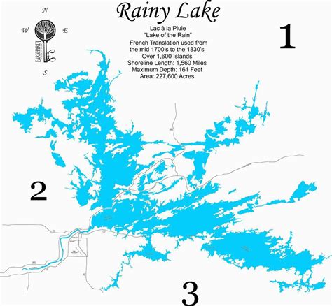 Rainy Lake Minnesota Map | secretmuseum