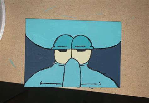 Squidward painting | Squidward painting, Painting, Squidward