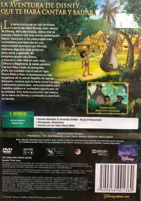 The Jungle Book El Libro De La Selva Dvd F Lmico