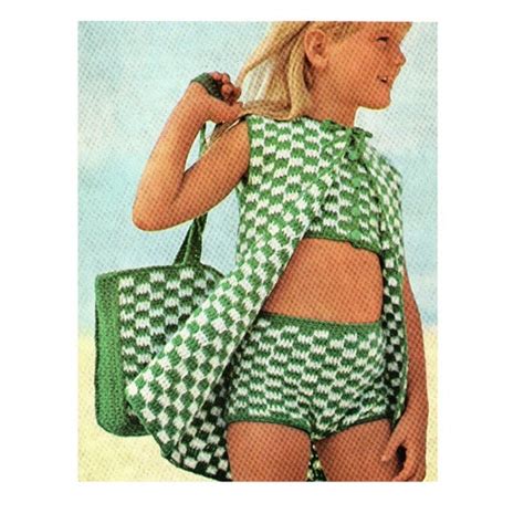 Crochet Pattern Womens Granny Square Bikini Pattern Etsy