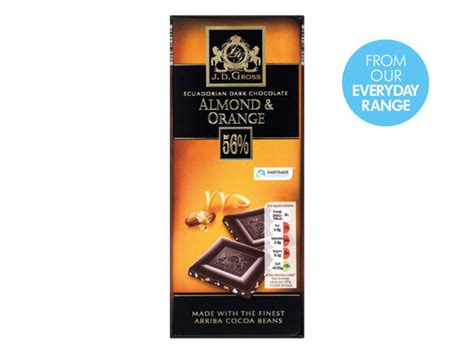 J D Gross Premium Dark Chocolate Lidl Great Britain Specials