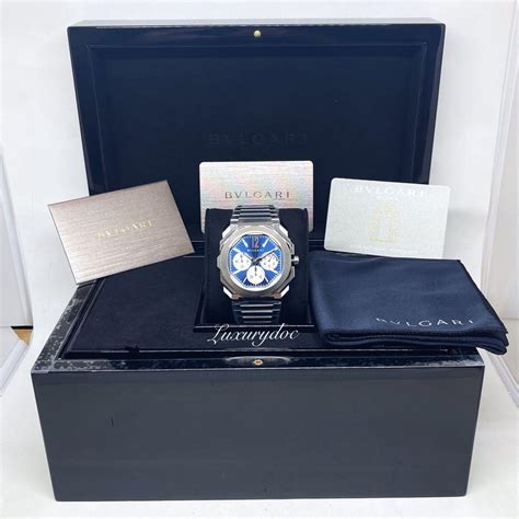 FS BNIB BVLGARI BULGARI OCTO FINISSIMO AUTOMATIC CHRONOGRAPH GMT ULTRA