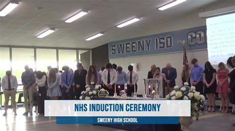 Sweeny High School Nhs Induction Ceremony Youtube