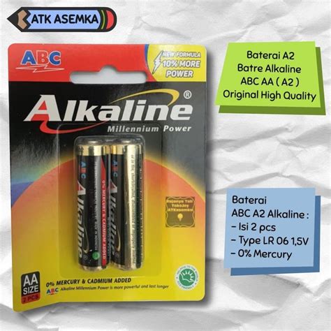 Jual Baterai A2 / Batre Alkaline ABC AA ( A2 ) - Original High Quality ...