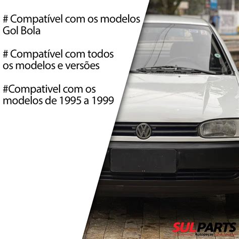 KIT EMBLEMAS GRADE E MALA VW GOL PARATI SAVEIRO BOLA 95 99