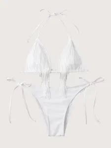 Swimwear Manufacture Wholesale Mature Women Bikini Recycled Polyester Bikini Eco Friendly Bikini