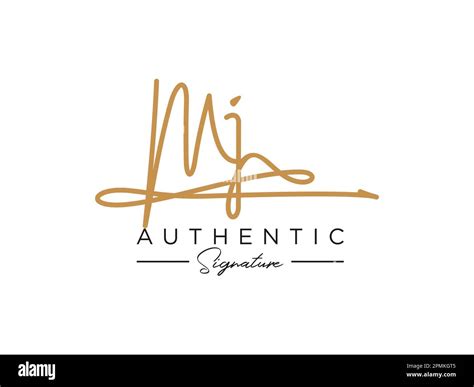 Mj Signature Hi Res Stock Photography And Images Alamy
