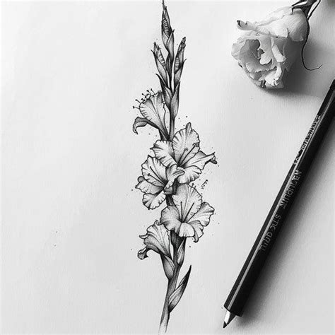 Gladiolus Tattoo Master Files In 2024 Gladiolus Tattoo Purple