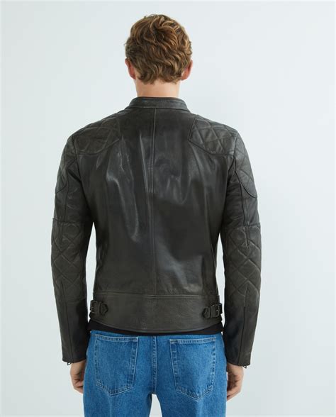 Cazadora De Piel Tipo Motero De Hombre Belstaff El Corte Ingl S