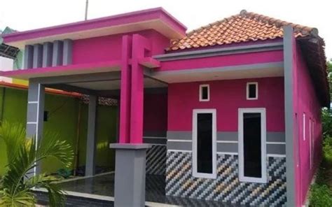 Desain Cat Rumah Minimalis Warna Pink Koleksi Gambar