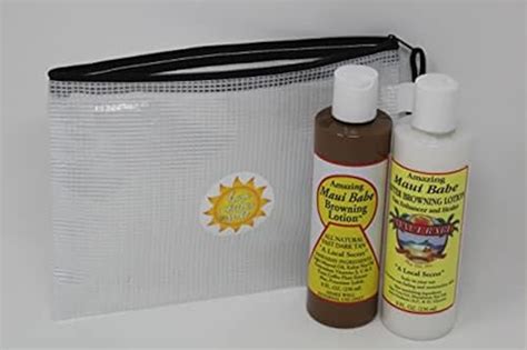 Maui Babe Tanning Lotion Set Includes Browning Lotion 8 Oz After Browning Lotion 8 Oz And Tote