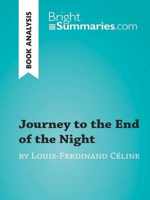 Journey to the End of the Night by Louis-Ferdinand Céline (Book ...