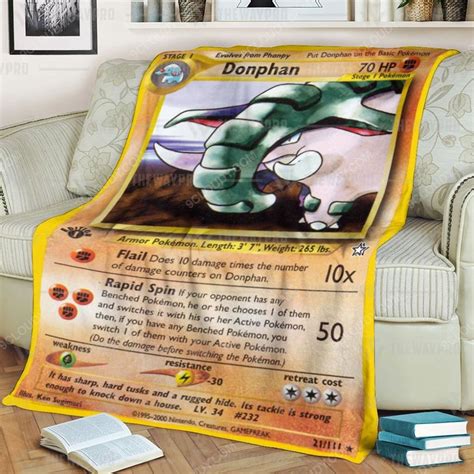 Pokemon Bidoof Cards Blanket Hot Sale 2024