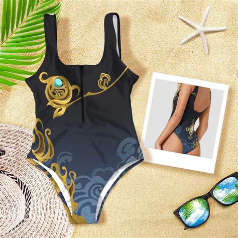Anime Genshin Impact Swimsuit Bikini One Piece Women Venti Hutao Mona Cosplay Anime Swimwear