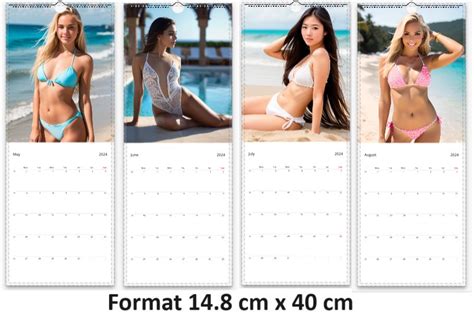 Bikini Beauties Wall Calendars Etsy