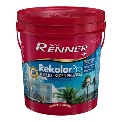 Tinta Acr Renner Rekolor Pro S b Branco 18l São Jorge