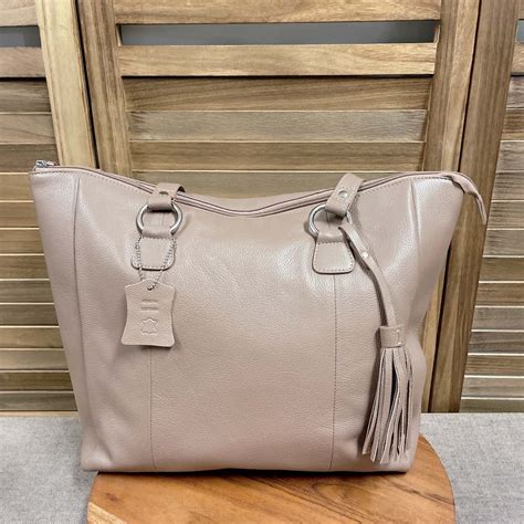 REDUCED Serra Nude Leather Tote Bag S