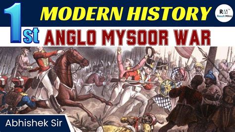 First Anglo Mysore War Explain Modern History Upsc Ias Ips