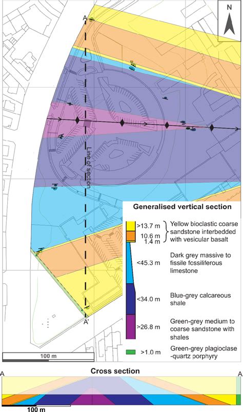 A geological map of the Rock Garden. The map is similar to that... | Download Scientific Diagram