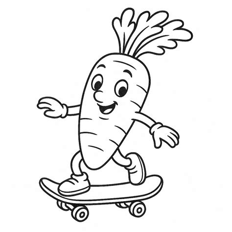 Cenoura Para Colorir Educação Infantil - 15 Desenhos de Cenoura para colorir