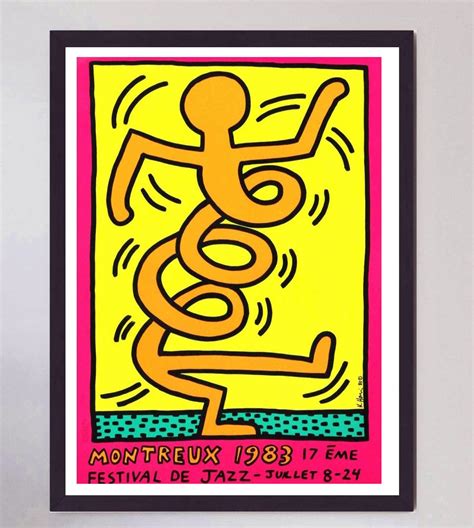 1983 Keith Haring Montreux Jazz Festival Set Of Three Original Vintage