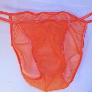 Men S String Bikini Seamless Body Hugger Underwear Sheer Naked Low Tight Hot Neon Transparent