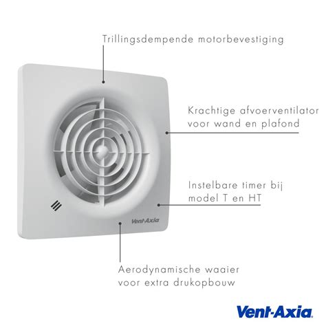 VENT AXIA Badkamerventilatoren Supra 125 B Krachtige