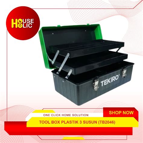 Jual TEKIRO Tool Box 3 Susun Plastik Toolbox Toolkit Kotak Perkakas