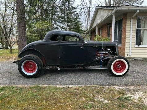 1934 Original Henry Ford Coupe Chopped Bonneville Style Hot Rod Rat