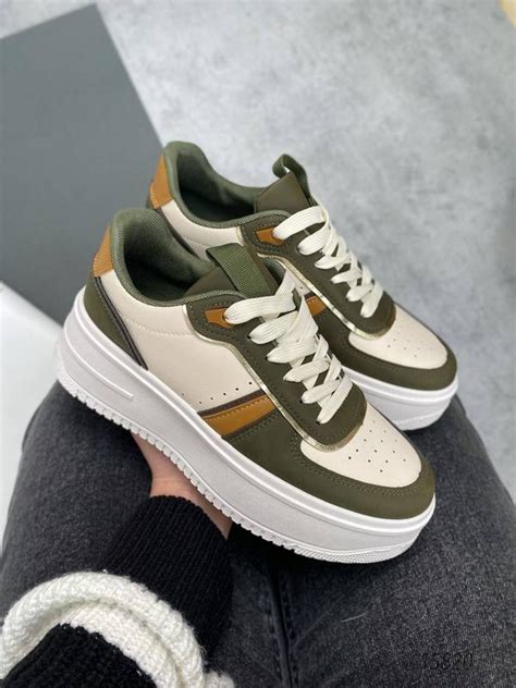 Женские кроссовки в стиле найк airforce на высокой подошве весна осень ...