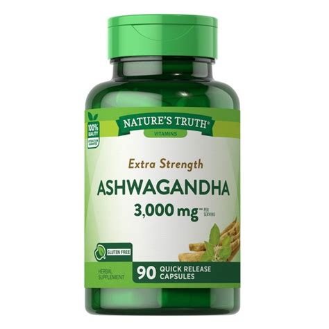 Natures Truth Extra Strength Ashwagandha Capsules 3000 Mg 90 Ct Pick Up In Store Today At Cvs