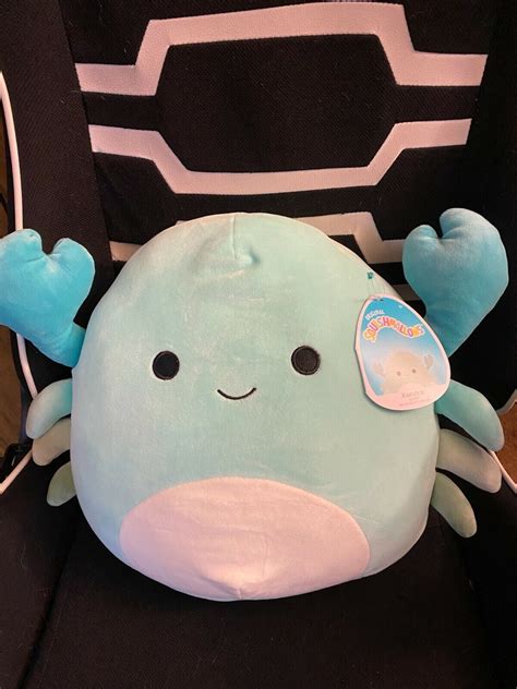 Купить Мягкая игрушка Squishmallows Xandra Squishmallow Mint Blue Crab 12 Meijer Exclusive Nwt