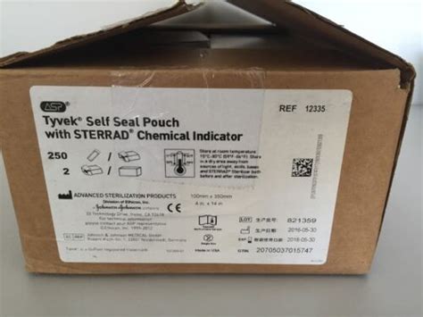 Asp 12335 Tyvek Self Seal Pouch Sterrad Chemical Indicator 500case