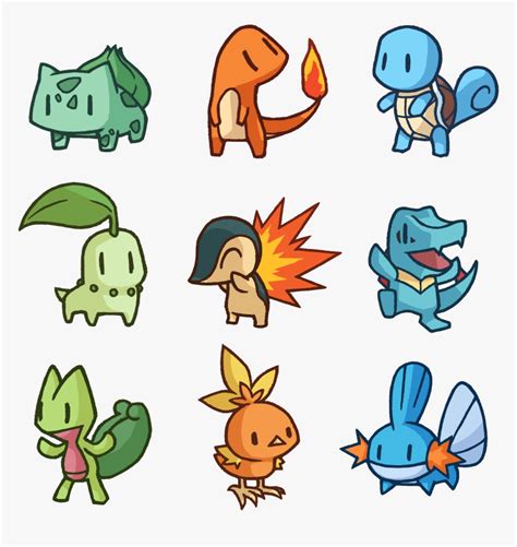 Pokemon Gen 2 Starters