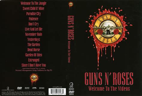 Jaquette DVD de Guns N Roses Welcome to the videos Cinéma Passion