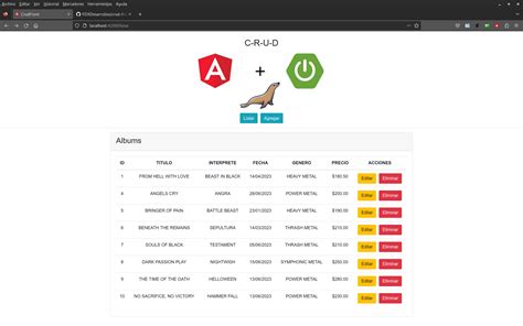 GitHub FDXDesarrollos crud front Simple aplicación CRUD orientada a