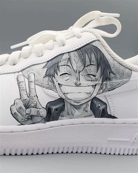 One Piece Luffy X Ace Air Force 1 Custom One Piece Luffy Air Force