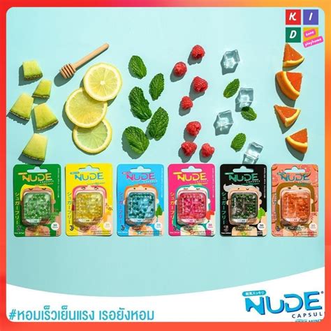 Thai Product NUDE Capsule Nude Capsule Sugar Free Mouth Deodorant Tablets Peppermint Mint