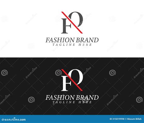 Alphabet Letters Fo Of Minimalist Fashion Brands And Luxury Classic