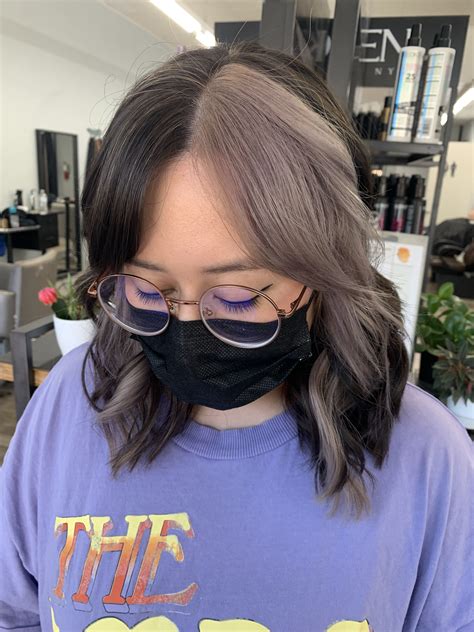 Split Color Hair Split Hair Split Dyed Hair Brown Blonde Hair