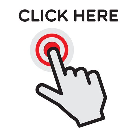 click here, button icon vector illustration symbol 25253478 Vector Art