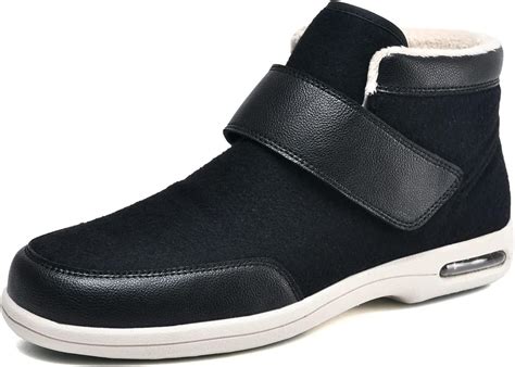 Diabetiker Schuhe Herren Extra Weit Winter Warm Verstellbar Rehaschuhe ...