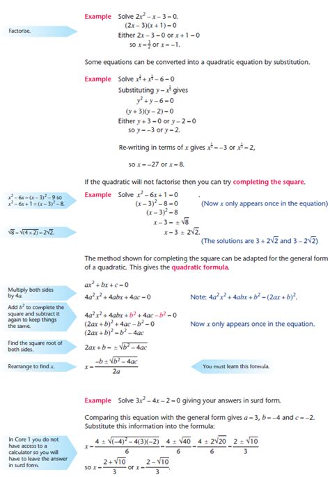 Quadratic Equations | Revision World