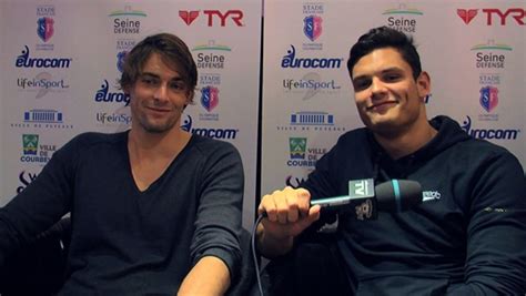 Interview BG avec Camille Lacourt et Florent Manaudou Vidéo Dailymotion