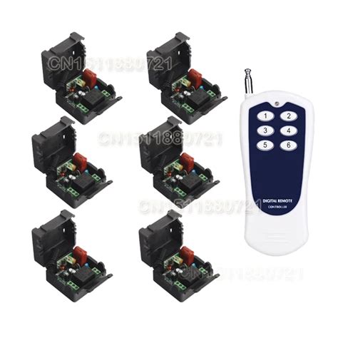 220V 1CH Radio Wireless Remote Control Switch Receiver Transmitter