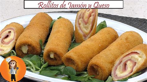 Rollitos de Jamón y Queso con Pan de Molde Receta de Cocina en